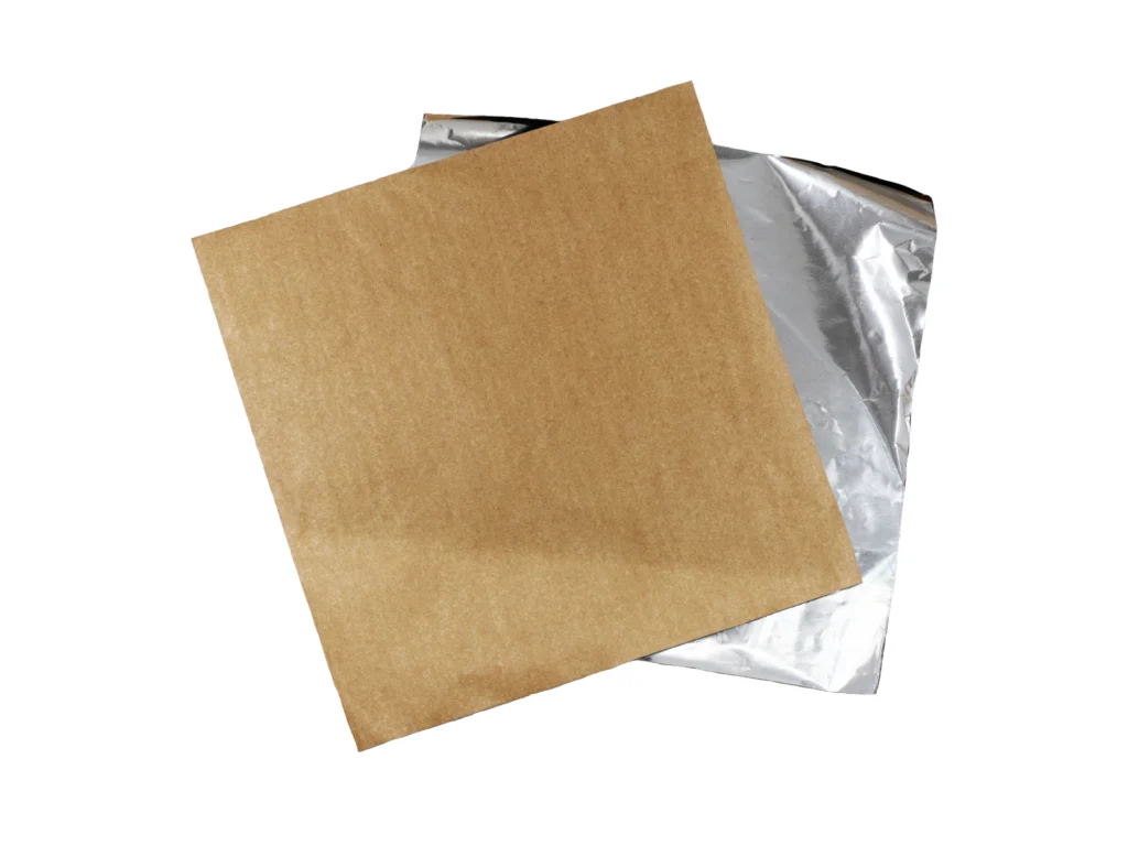 Ambalaje termice - Hartie Kraft de impachetat aluminizata 30x30 cm