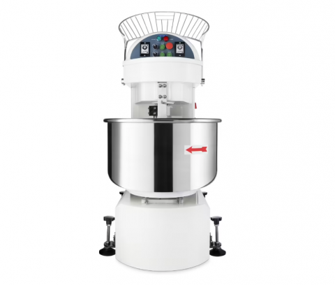 Malaxor pentru aluat  cu 2 viteze 130 litri, 80 kg aluat,  400V [2]