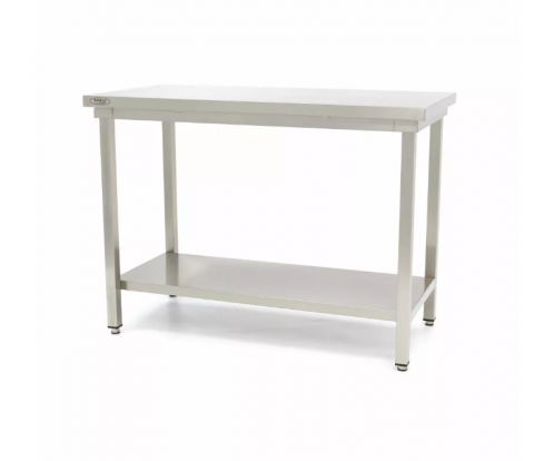 Mase inox cu polita - Masa din inox cu polita 140x70 cm