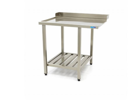 Mese pentru masina de spalat vase - Masa iesire montare stanga pentru masina de spalat vase, 90x75 cm cu raft de depozitare