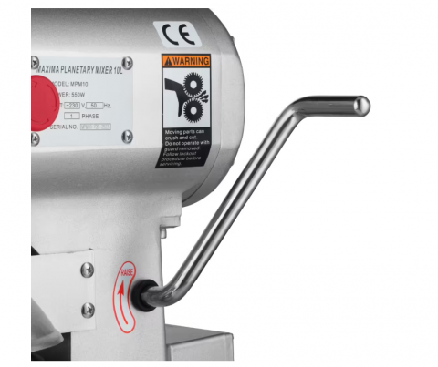 Mixer profesional cu 3 viteze 5 kg de aluat, 10 litri [10]