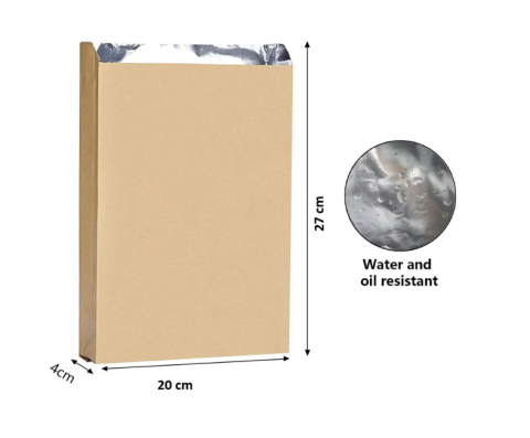 Punga Kraft aluminizata 20x4.5x27 cm [1]
