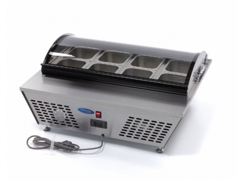 Mese reci - Saladeta/masa rece din inox 67 litri, 8 x GN 1/6