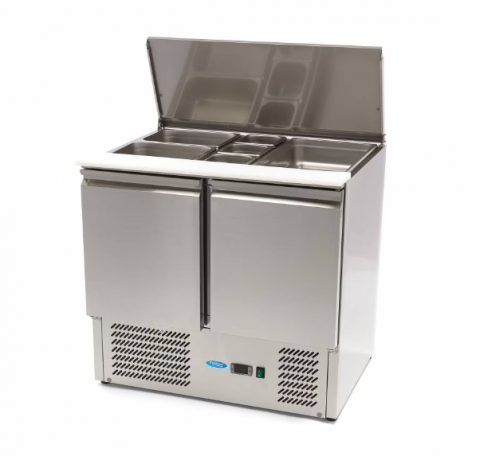 Saladeta/masa rece din inox cu 2 usi 257 litri, 90 cm [1]