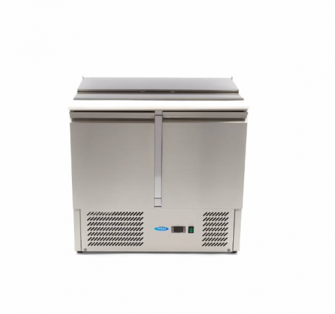 Saladeta/masa rece din inox cu 2 usi 257 litri, 90 cm [4]