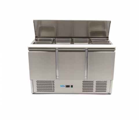 Saladeta/masa rece din inox cu 3 usi 400 litri [5]