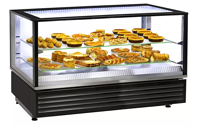 Vitrine calde - Vitrina calda cu 2 rafturi, 120x75cm