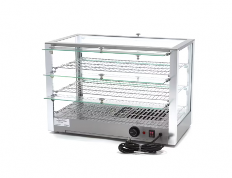 Vitrina calda cu 3 rafturi 70x50 cm, 115 litri [1]
