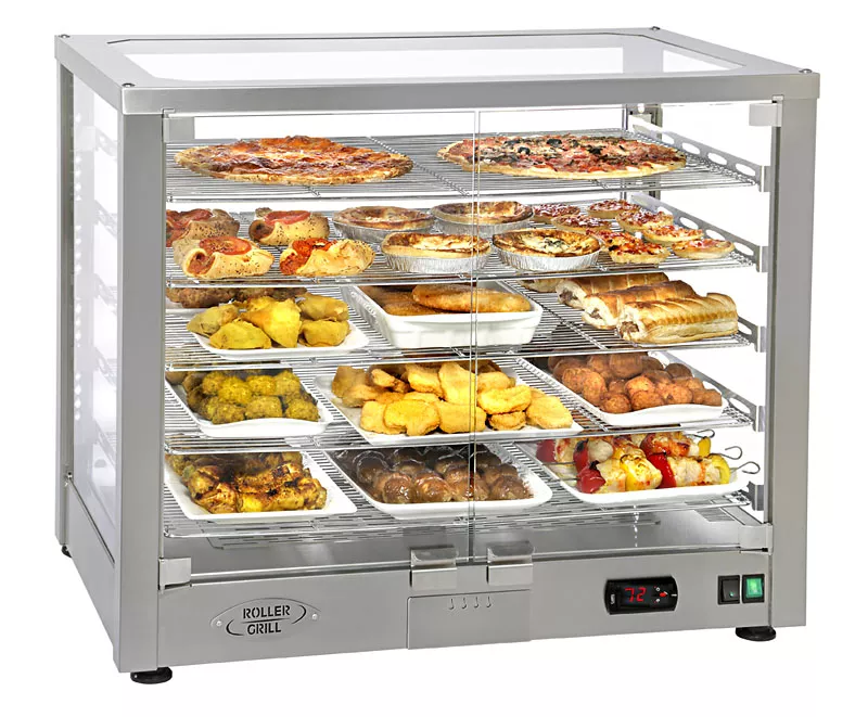 Vitrine calde - Vitrina calda cu 5 rafturi, 78x64 cm