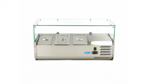 Vitrina frigorifica de sticla 3 x 1/3 GN 95x44 cm [5]