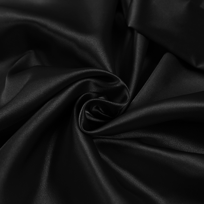 Pijama de dama satinata cu cordon in talie negru ''SOPHIA'' [2]