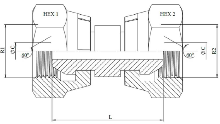 Adaptor drept cu filet interior bspp bspp (variante multiple) [2]