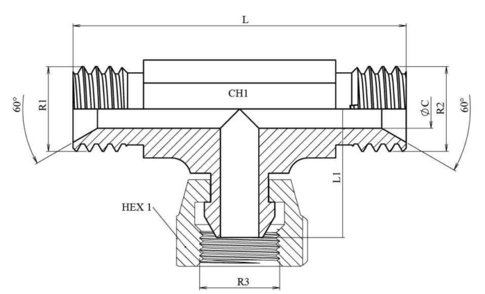 Adaptor t cu filet exterior bspp interior bspp exterior bspp (variante multiple) [2]