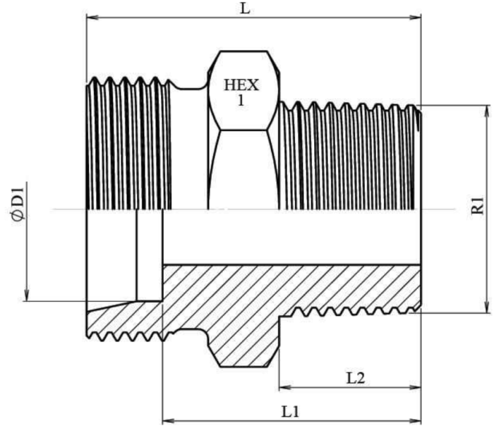 Adaptor de tranzitie FE, M12x1.5 (06L) - R 1/8" BSPT [2]