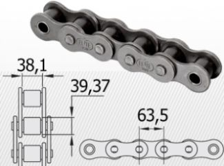 Lant iso cu role seria B 40B (variante multiple) [1]