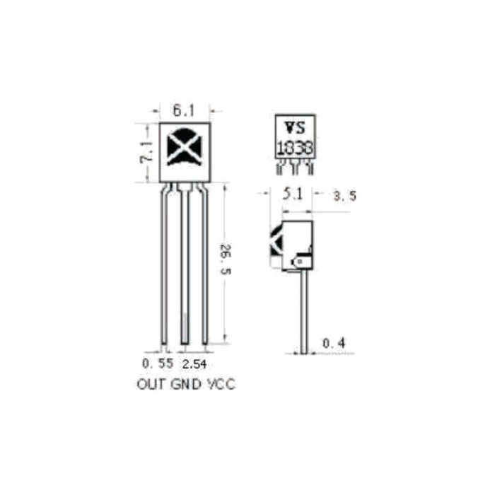 Receptor Infrarosu VS1838B [2]