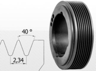 Roti poly v cu alezaj pentru bucsa conica profil PJ (variante multiple) [1]