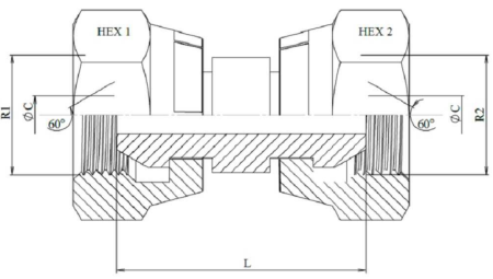 Adaptor drept cu filet interior bspp bspp (variante multiple) [1]