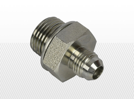COMPONENTE INDUSTRIALE - Adaptor drept de tranzitie FE, JIC 9/16" UNF - G 1/4" BSPP, montaj in bloc