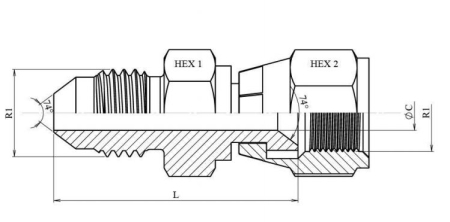 Adaptor drept unf unf (variante multiple) [1]