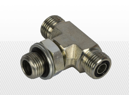 COMPONENTE INDUSTRIALE - Adaptor T cu FE, 11/16" - G3/8" - 11/16" | ORFS - BSPP - ORFS, montaj in bloc