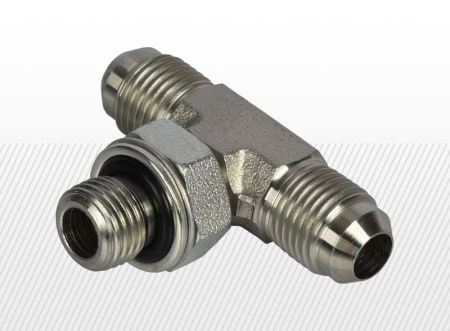 COMPONENTE INDUSTRIALE - Adaptor T cu FE, 3/4" - M18x1.5 - 3/4" | UNF(JIC) - M - UNF(JIC), montaj in bloc