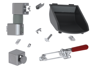 COMPONENTE INDUSTRIALE - Alte accesori pentru profile din aluminiu (variante multiple)