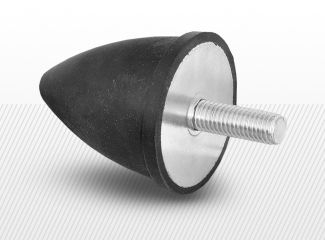 COMPONENTE INDUSTRIALE - Amortizor parabolic KP-D 20X15 | M6x18 55 Shore A
