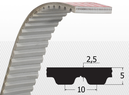 curele dintate - Curea AT10 500 (z=50), Optibelt Alpha Power
