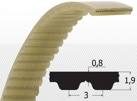 curele dintate - Curea AT3-351 (z=117) Optibelt Alpha Torque