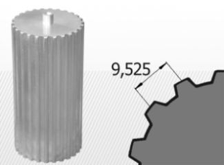 COMPONENTE INDUSTRIALE - Bara dintata L, Z=13, L=160mm, otel