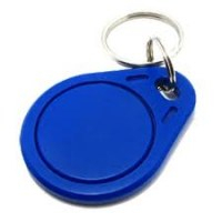 Module wireless si antene - Breloc RFID albastra, 100..150kHz, plastic, 64bit, 4g