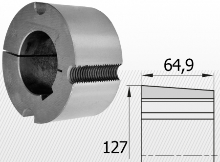 bucse conice - Bucse conice cu alezaj in toli TB 3525 BI (variante multiple)