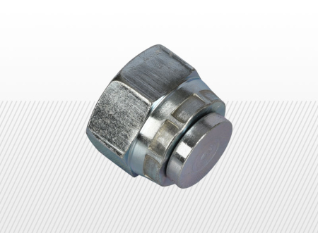 COMPONENTE INDUSTRIALE - Capac cu piulita olandeza cu etansare pe con de 60 grade (variante multiple)