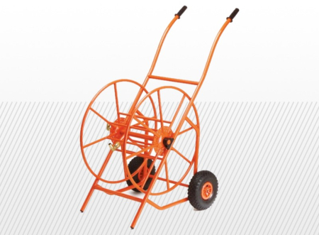 COMPONENTE INDUSTRIALE - Carucior metalic profesional pentru furtun, Model 415 | Capacitate DN25-100 m