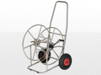 COMPONENTE INDUSTRIALE - Carucior profesional din Inox pentru furtun, Model 4410 | Capacitate DN19-110 m