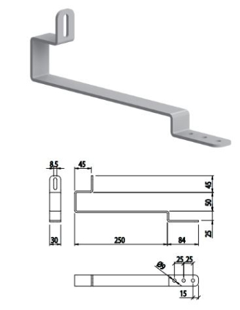 profiluri din aluminiu - Clema pentru acoperis tigla 084.106.115