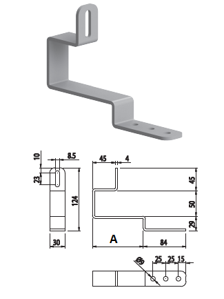 profiluri din aluminiu - Clema u (variante multiple)