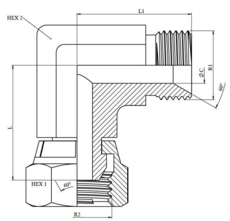 Cot cu filet exterior interior bspp (variante multiple) [1]