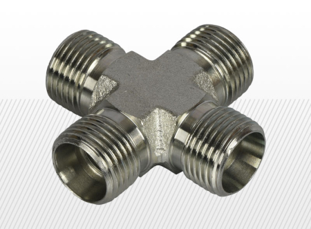 COMPONENTE INDUSTRIALE - Cruce cu filet exterior metric (variante multiple)