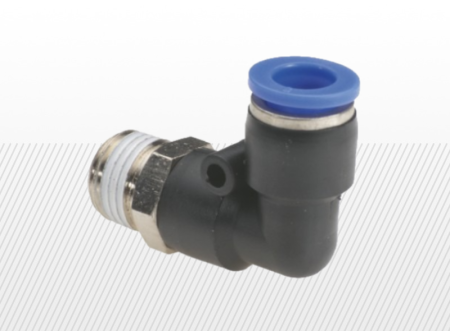 COMPONENTE INDUSTRIALE - Cuplaje push in 90 grade cu filet bspt (variante multiple)