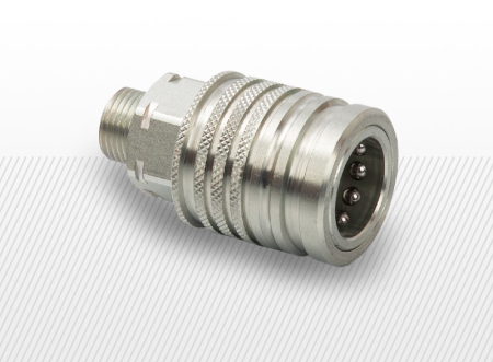COMPONENTE INDUSTRIALE - Cuple push pull cu filet exterior metric (variante multiple)