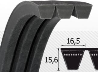 curele auto dintate multiple - Curea 4-SPB 2500 LW (4R), Optibelt Red Power
