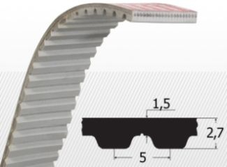 poliuretan pas metric - Curea AT5 2000-15 MM, SYNCHROFLEX GEN III