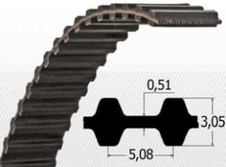 COMPONENTE INDUSTRIALE - Curea D-XL 182 (z=91) Bando