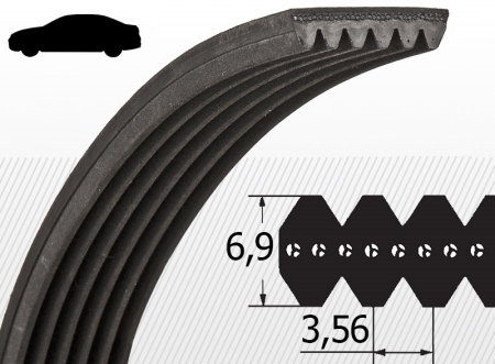 curele auto - Curea DPK 1188 - 6  Optibelt RBK