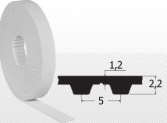 COMPONENTE INDUSTRIALE - Curea T5-10 metru liniar, Concar