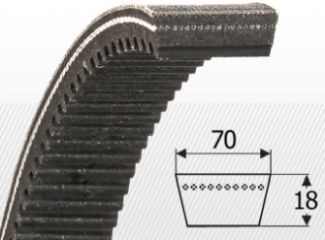 COMPONENTE INDUSTRIALE - Curea VX67x18x1800 Li ConCar