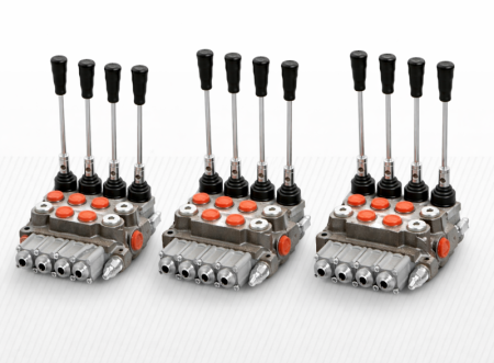 COMPONENTE INDUSTRIALE - Distribuitor hidraulic cu 4 manete (variante multiple)
