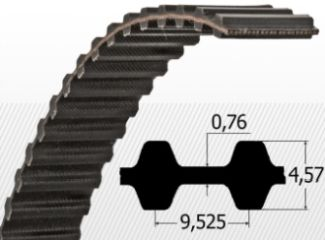 COMPONENTE INDUSTRIALE - Curea D-L 172 (z=46), Bando